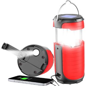 Camping Lights Hand Crank Solar Camping Lantern, Portable Ultra Bright LED Torch 5000MAH Rechargeable Led Flashlight Tent Lights, USB-C Charger Electronic Lantern for Emergency Hurricane