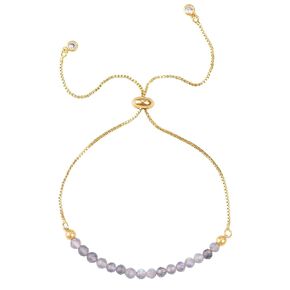 Dainty Cute Hand Made Gold Bracelets for Women Gemstone Beaded Bracelets Trendy Bracelets for Daily Birthday Wedding Gifts Bridesmaid Gifts Graduation Teacher gifts (#B3311)