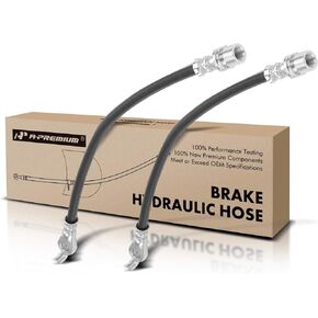 A-Premium Rear Outer Side Brake Hydraulic Hose Compatible with Select Toyota, Lexus Models - Tundra 2007-2019, Land Cruiser 2008-2011/2013-2019, LX570 2008-2011/2013-2019 (Pack of 2)