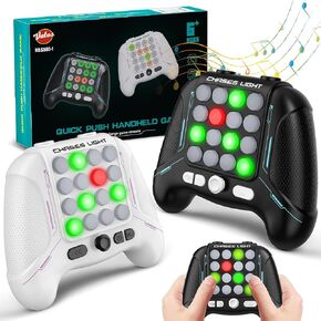 VATOS 2PCS Quick Push Fidget Game ,Handheld Black & White Quick Push Game with 5 Gameplay Modes, Quick Push Game Controller, Portable Toy for 6 7 8 9 Year Old Kids Boys Girls Teens Adults in Saudi Arabia