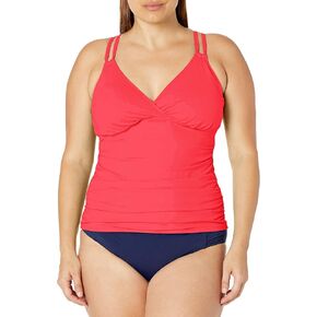 La Blanca Women's Standard Island Goddesss Underwire Cross Back Tankini Swimsuit Top