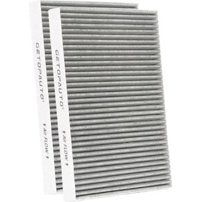 CF12211 Cabin Air Filter with Activated Carbon for Audi A4 A5 A6 A7 Q5 SQ5 Q8 S4 S5 e-tron Quattro and more,Replaces 4M0 819 439 A,WP10337,4M0 819 439, C31391C,4M0 819 439B(Set of 2)
