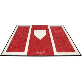 GoSports Baseball and Softball Hitting Mat for Batting Stance Practice - 6 x 4 ft