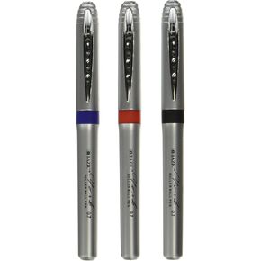 BAZIC York Asst. Color Jumbo Rollerball Pen w/Grip (3/Pack)
