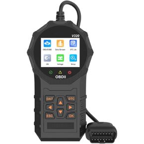 OBDII Code Reader & Scan Tools, YEEFIGRO 12 Core Functions OBD2 Scanner, Vehicle Diagnostic Tool for Cars Since 1996, Performance Testing, Auto Codes Reading and Erasing, Color Screen Plug and Play