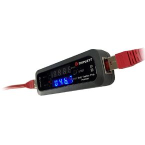 Triplett POE2000 PoE Tester Pro Inline Power Over Ethernet Detector - PSE-Type/Class, Power Source, Polarity, Voltage, and Current