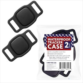 IMPRESA [2 Pack] Waterproof Silicone Case for Eufy Smart Track Link - Tile Cover, Tile Tracker Tag for Dog or Cat Collar