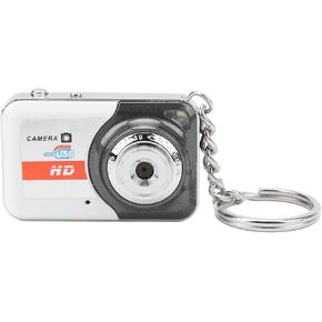 Mini Thumb Camera, 1280x960 Video Recorder, Fashion Mini DV Camera Support USB2.0, Motion Detection (Silver Gray)
