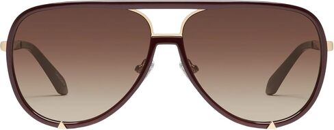 Quay Women's Coffee Run Oversized Round Cat Eye Sunglasses in Saudi Arabia