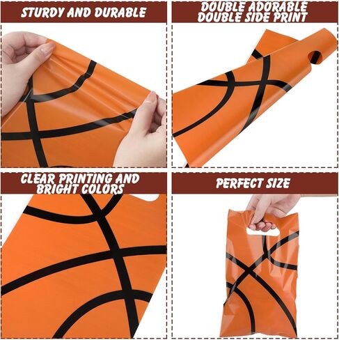 Aliceset 160 قطعة من حقائب الحفلات الرياضية المفضلة لكرة القدم، حقائب هدايا لكرة القدم تحت عنوان حقائب المكافآت البلاستيكية، كرات السلة، أكياس الحلوى مع مقابض للرياضات، مستلزمات حفلات أعياد الميلاد للأولاد in Kuwait