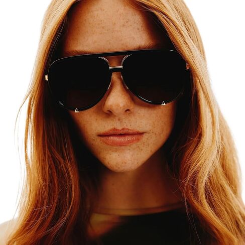 Quay Women's Coffee Run Oversized Round Cat Eye Sunglasses in Saudi Arabia