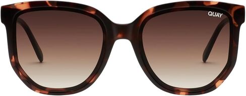 Quay Women's Coffee Run Oversized Round Cat Eye Sunglasses in Saudi Arabia