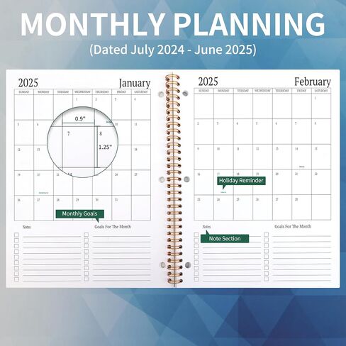 Student Planner 2024-2025 - Monthly and Weekly School Planner 2024-2025 for Middle School or High School, Aug 2024 - Jun 2025, 8.5" x 11", 2024-2025 Student Planner Academic Year with Thick Paper, 3-Hole Punched & Stickers - Blue in Saudi Arabia