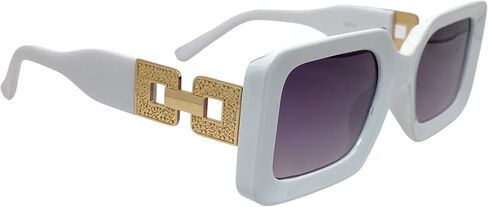 Fashion Rectangular Trendy Sunglasses Women Men Retro 90s in Saudi Arabia