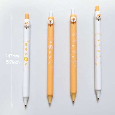 Gel Pens 4 Pcs Cute Cat Pens Black Ink 0.5mm Fine Point Smooth Writing Pen with Comfortable Grip, Kawaii Stationary Quick Dry Retractable Pens for Journaling Note Taking in Saudi Arabia