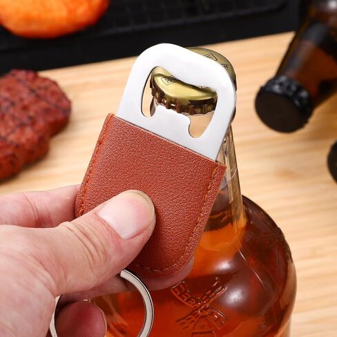 Mobestech 12Pcs Keychain Bottle Openers Can Openers Stainless Steel Bottle Openers Bottle Lid Removers Beer Openers for Key and Bottles in Saudi Arabia