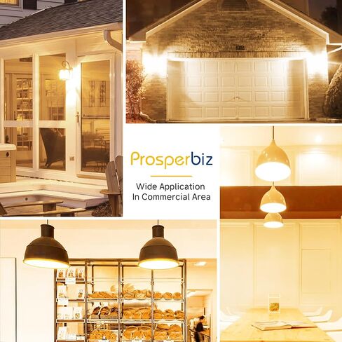 300W Equivalent LED Light Bulb, Super Bright 4060 Lumen Warm White 3000K, A23 E26 Medium Base 33 Watt LED Bulb for Garage Warehouse Workshop Backyard Patio Street Supermarket, 2-Pack in Saudi Arabia