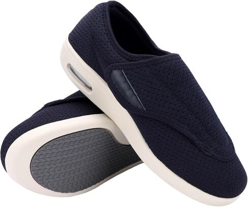 Men's Diabetic Shoes, Lightweight Wide Width Walking Sneakers with Adjustable Closures for Diabetic Edema Plantar Fasciitis Bunions Arthritis Swollen Feet in Saudi Arabia