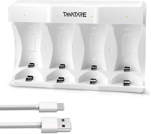 شاحن بطارية قابل لإعادة الشحن C D - شاحن بطارية ذو 4 فتحات فردية مع ضوء LED لبطاريات NiMH NiCD C D in Kuwait