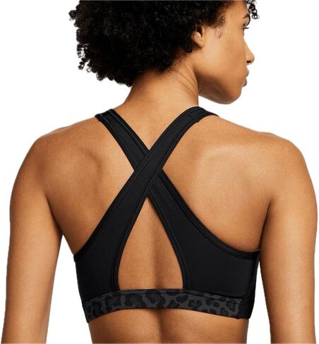 Nike Women's Swoosh Sports Bra, Black Leopard, XS Regular US in Saudi Arabia