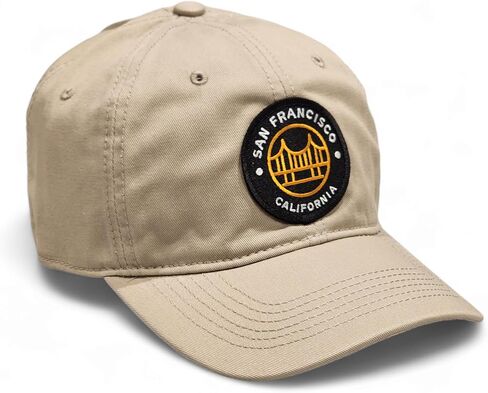 San Francisco California - Classic Patch Dad Hat, Curved Brim Adjustable Cotton Baseball Cap, Men & Women Golf, Gym, Hike in Saudi Arabia