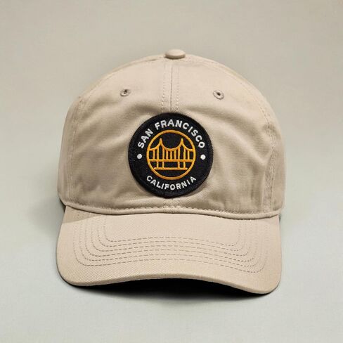 San Francisco California - Classic Patch Dad Hat, Curved Brim Adjustable Cotton Baseball Cap, Men & Women Golf, Gym, Hike in Saudi Arabia