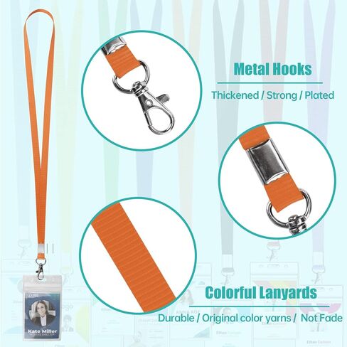 حبل كروز لبطاقات الشحن، 16 حزمة، حبال مع حامل لبطاقة الهوية، ملون in Kuwait