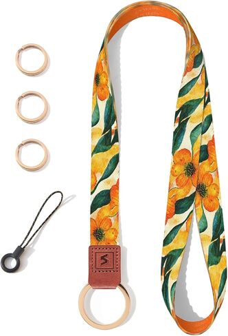 SENLLY Neck Lanyard Strap for Keys, Original Pattern Design ID Badge and Keychain Holder in Saudi Arabia