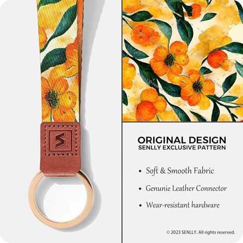 SENLLY Neck Lanyard Strap for Keys, Original Pattern Design ID Badge and Keychain Holder in Saudi Arabia