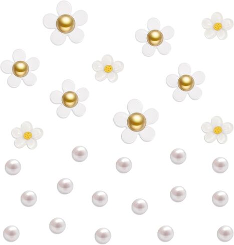 NateBur Flower Shoe Charms Cute Daisy Shoe Charms for Girls Women Adults & Kids Shoe Decoration for Sandals Clog Birthday Party Gift in Kuwait