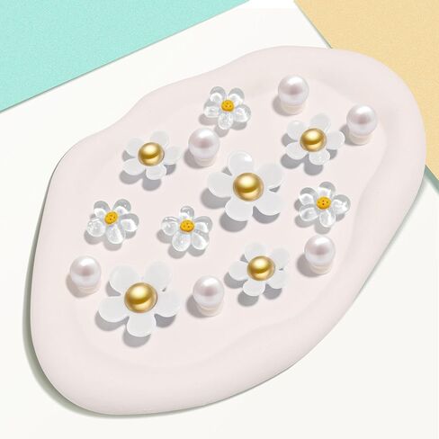 NateBur Flower Shoe Charms Cute Daisy Shoe Charms for Girls Women Adults & Kids Shoe Decoration for Sandals Clog Birthday Party Gift in Kuwait