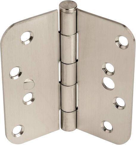 Security Door Hinges - Stainless Steel - 4 Inch with 5/8 Inch Radius - Security Tab - 2 Pack in Saudi Arabia