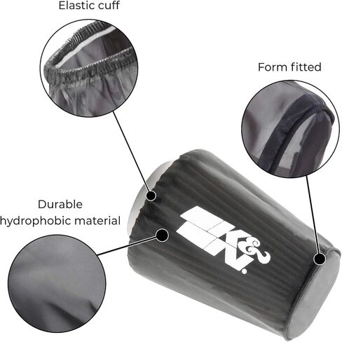 غلاف فلتر الشاحن الأسود K&N 22-8044PK - لفلتر K&N RU-2820 الخاص بك in Kuwait