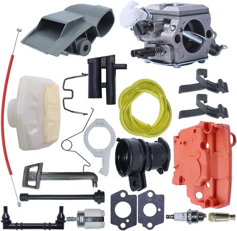 طقم ضبط قاعدة فلتر الهواء المكربن ​​لـ Husqvarna 362 365 371 372 جزء المنشار 503 28 32 03, 503283203, 503814503, 503627303, 503627701 in Saudi Arabia