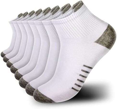 8 Pairs Men's Cotton Ankle Socks Comfort Breathable Sports Casual Socks in Saudi Arabia