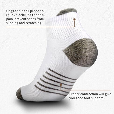 8 Pairs Men's Cotton Ankle Socks Comfort Breathable Sports Casual Socks in Saudi Arabia