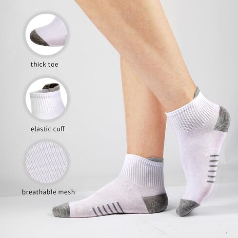 8 Pairs Men's Cotton Ankle Socks Comfort Breathable Sports Casual Socks in Saudi Arabia