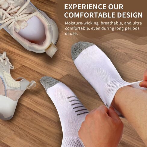 8 Pairs Men's Cotton Ankle Socks Comfort Breathable Sports Casual Socks in Saudi Arabia
