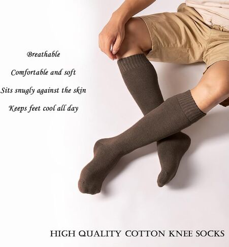 JINSHI 10 Pair Men's Thermal Socks Soft Cotton Knee High Warm Winter Socks Cold Weather Socks in Saudi Arabia