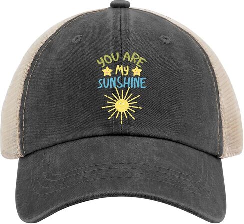 قبعة You are My Sunshine Cap للرجال، قبعة AllBlack مخصصة كهدايا للأم في الهواء الطلق in Saudi Arabia