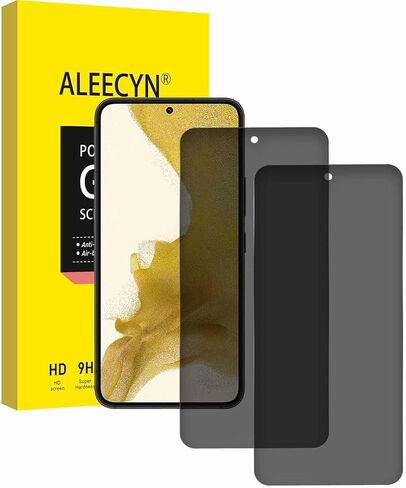 قطعتان من واقي شاشة الخصوصية لهاتف Samsung Galaxy S22 Plus، واقي شاشة من الزجاج المقوى المقاوم للتجسس بقوة 9H، فتحة دقيقة، خالية من الفقاعات، سهلة التركيب، مضادة للخدش، صديقة للحافظة in Kuwait