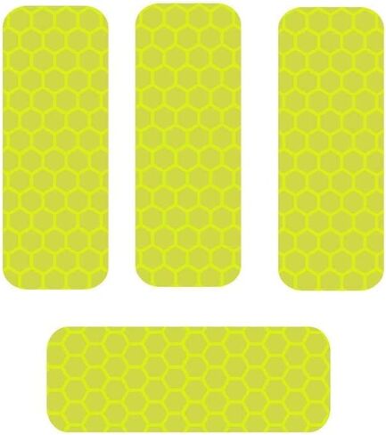 Reflective Decals Reflective Tape Safety Stickers Waterproof Warning Tapes Conspicuity Diamond Grade Rear Rectangle Warning Reflective Diamond Stickers-red in Saudi Arabia
