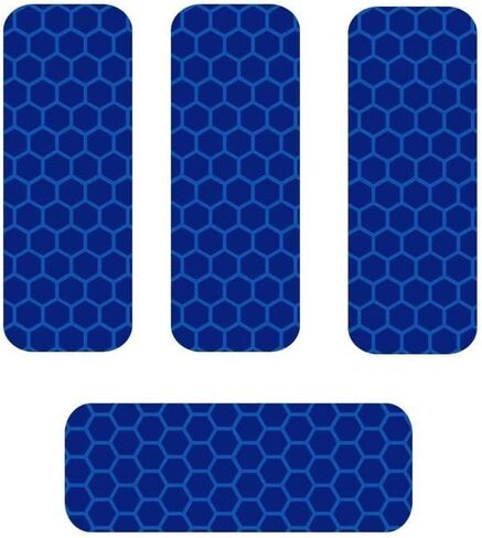 Reflective Decals Reflective Tape Safety Stickers Waterproof Warning Tapes Conspicuity Diamond Grade Rear Rectangle Warning Reflective Diamond Stickers-red in Saudi Arabia