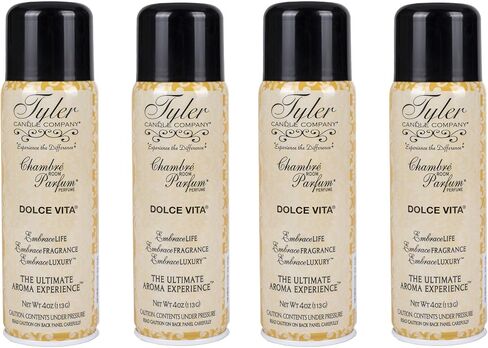 43160 Dolce Vita 4 ounce Bathroom Aerosol Scented Perfume Spray, Pack of 4 in Saudi Arabia