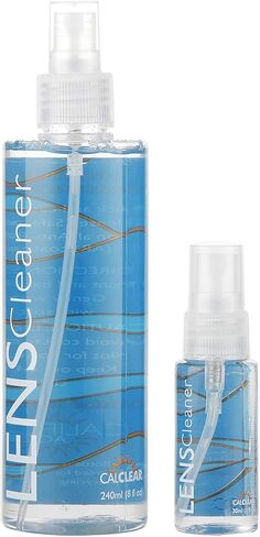California Accessories Calclear Lens Cleaner Spray | 1-8oz & 1-1oz Eyeglass Lens Cleaning Spray for Glasses, Lens, Screens in Saudi Arabia