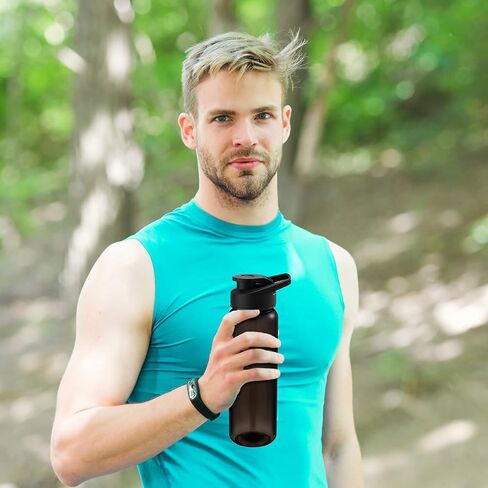 12PCS 24oz Sports Water Bottles Bulk Plastic Sports Drink Bottles Pack Sports Water Cups Set Sports Bike Water Bottles for Gym Outdoor Sports Cycling Camping Hiking Yoga (Clear) in Saudi Arabia