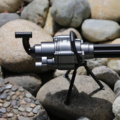 Gatling Gun Gel Pen: Unique Desk Toy, Conversation Starter & Stocking Stuffer- Rotating Barrel & 6 Black Gel Pens Included! Perfect for 2nd Amendment lover! in Saudi Arabia