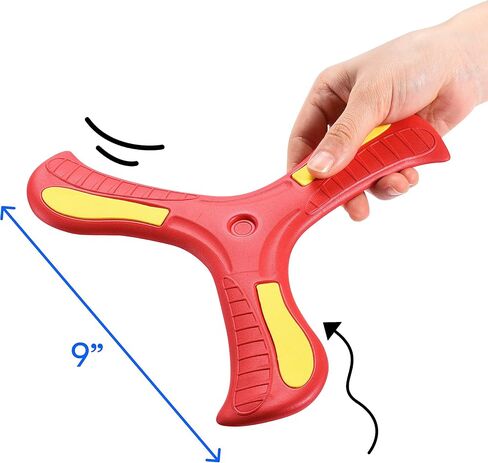 Amazaque Soft Boomerang For Kids And Adults - Foam Boomerang Toy, Boomerang Returning Cross and Throwing Stick Circle - Game for Beach Pool Games - Safe Play & Soft Impact Indoors or Outdoors for Kids in Saudi Arabia