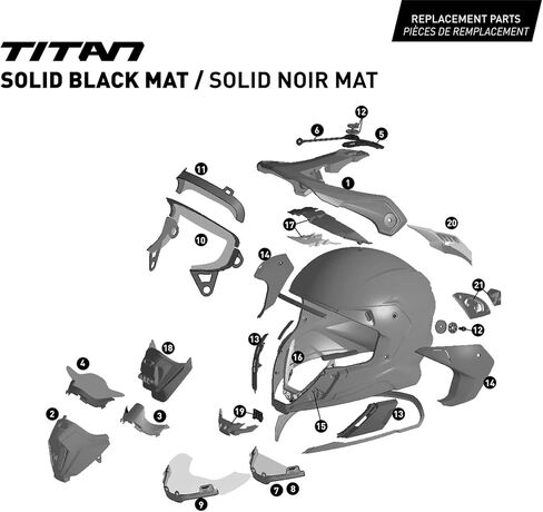 CKX Titan Original Carbon Helmet - Trail and Backcountry Solid No Shield in Kuwait
