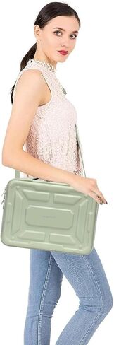 حقيبة كتف للكمبيوتر المحمول من موسيسو متوافقة مع ماك بوك اير 15 بوصة M2 A2941 2023 / متوافقة مع ماك بوك برو 15 A1990 A1707، حقيبة حمل مقاومة للماء والصدمات، أسود in Kuwait